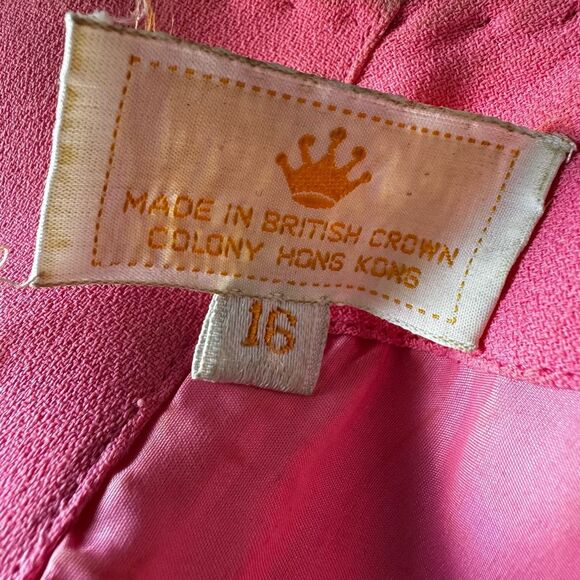 Vintage 60’s Beaded Bodice Gown Maxi Dress With Back Bows - Picture 10 of 13